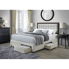 panel bed frames upholstered storage bed