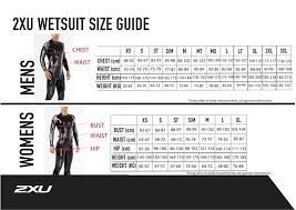 2xu tri suit size chart up