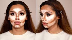 contouring and highlighting blush