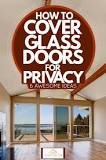 How can I put privacy on my glass front door?