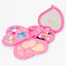 claire s pink heart bling makeup set