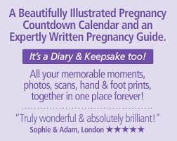 Advent Calendar Style Pregnancy Countdown Calendar Keepsake