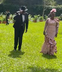 From the photos shared, june walked majestically with a bold smile under the veil holding a bouquet of flowers accompanied by her parents william and rachel ruto. U Ra9rjhlhkm2m
