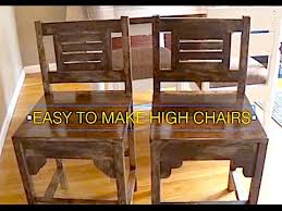 how to make high chairs, kitchen table