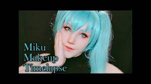 hatsune miku makeup timelapse you