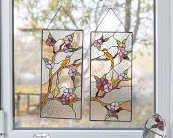 Sakura Stained Glass Panel
