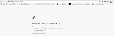 If your internet went down and you tried to visit a web page, you'd see the message unable to connect to the internet or no internet with a little pixilated dinosaur. How To Play The Dinosaur Game On Google Chrome Quora
