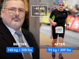 140 kg 308 lb to running a half marathon