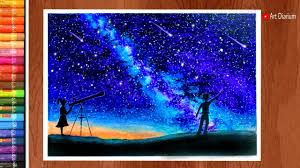 Is the milky way made of stars? Milky Way Galaxy Drawing With Oil Pastels For Beginners Step By Step Youtube