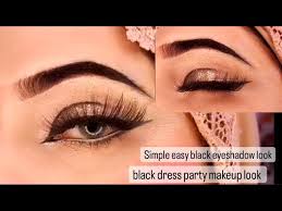 black eyeshadow makeup look