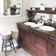 We couldn't be happier with the final result! 25 Unique Bathroom Vanities Made From Furniture Life On Kaydeross Creek