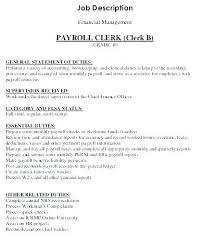 Payroll Clerk Cover Letter Dovoz