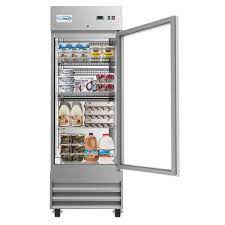 Koolmore R29 1g 23 Cu Ft Commercial Reach In Refrigerator With Glass Door In Stainless Steel