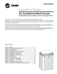 Trane Installer S Guide Air Conditioner Heat Pump 4ttz0 4twz0