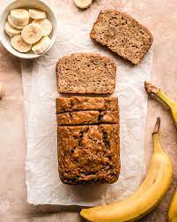moist fluffy banana bread without
