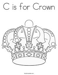 You might also be interested in coloring pages from royal family, princess categories. C Is For Crown Coloring Page Twisty Noodle