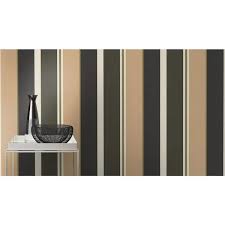 walls republic bold varied stripe wallpaper black gold paper strippable roll covers 57 sq ft black and gold