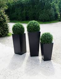 artificial topiary set in modern