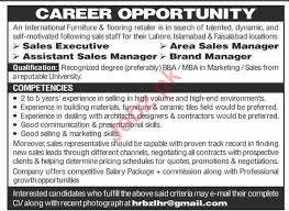 Es war nie einfacher, neue marken für ihren handel zu finden. Area Sales Manager Brand Manager Jobs 2020 In Lahore 2021 Job Advertisement Pakistan