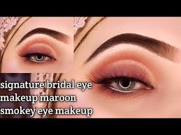 signature bridal eye makeup maroon