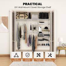 Adjustable Closet Organizer Kit With