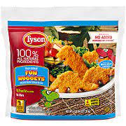 tyson fully cooked frozen fun nuggets