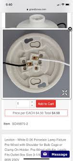 Click on the image to enlarge, and then save it to your computer by right clicking on the image. Need To Replace Light Socket Like This Prewired How Do I Hook Up A Socket That Has Normal Terminal Screws Right Now The Pigtails Are Tied In With The Neutral And Hit