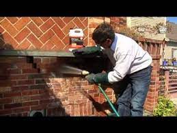 cleaning brick and stone outdoor
