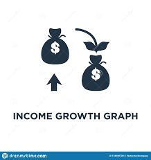 Income Growth Graph Icon Return On Investment Chart Money