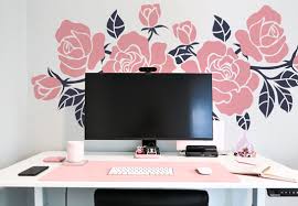 Cute And Feminine Home Office Decor