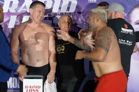 If you're tuning in to watch gallen and hall, tune in early, because they aren't the main event. Video Mark Hunt Takes Swing At Paul Gallen Ahead Of Boxing Bout