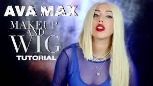 ava max makeup and wig tutorial how
