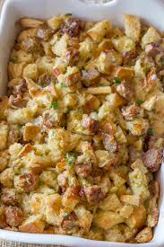 easy apple sausage stuffing dinner