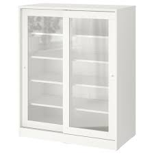 syvde cabinet with glass doors white
