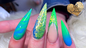 bright summer acrylic nails