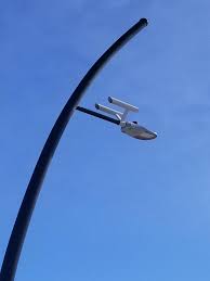 The town of Vulcan, AB has street lamps shaped like the starship Enterprise  : r/mildlyinteresting