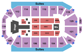 1stbank Center Seating Charts For All 2019 Events