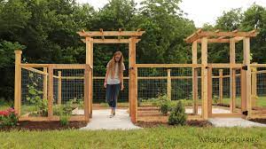 how to build an enclosed walk in garden