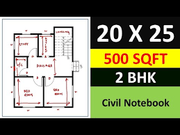 500 Sqft 2 Bedroom House Plans 500