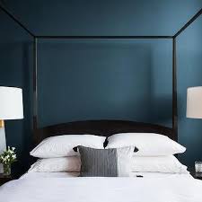 Deep Blue Bedroom Wall Paint Design Ideas