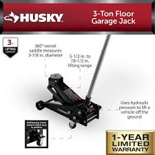 husky 3 ton floor garage jack hd00107
