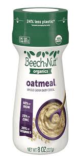 beech nut organics oatmeal cereal