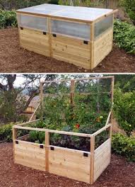 Raised Garden With Hinged Fencing