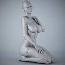 3D file SEXY FEMALE ROBOT 002 🫦・3D print object to download・Cults