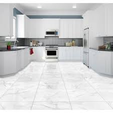 carrara white gloss marble effect tiles