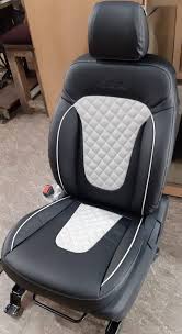 Creta Black Designer Leather Car Seat Cover