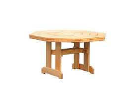 Pine Wood Octagon Patio Dining Table