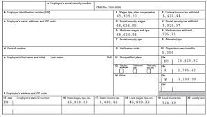 calculating box totals on form w 2