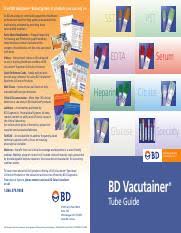 Bd Tube Guide Booklet Pdf Trust Bd Vacutainer Brand System