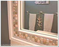 how to decorate a mirror with tile